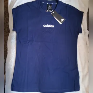 NEW Adidas Women’s Navy Blue Shirt thumbnail 1