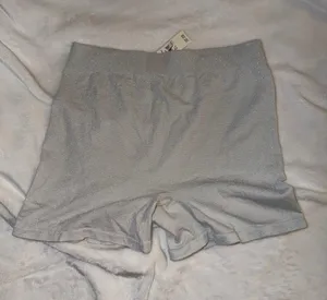 Aerie Size Large Boyshort Gray Silver Sparkle Glitter NWT Shorts Women’s thumbnail 1