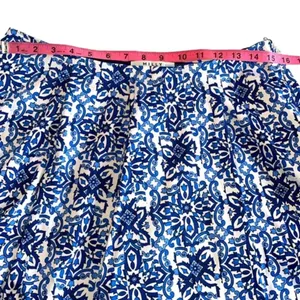 New Milly for Design‎ Nation floral skirt blue white unlined side zipper medium thumbnail 4
