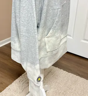 American Eagle “Smile More" distressed bleach wash full zip sweatshirt XL Tall thumbnail 5
