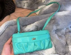 Teal Blue Crossbody Mini Purse thumbnail 1