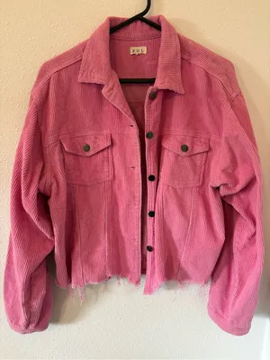 POL Women’s Pink Corduroy Jacket thumbnail 1