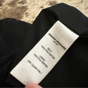 AMANDA UPRICHARD Isabel Dress in Black Rose Y2K Mini‎ NWT thumbnail 7