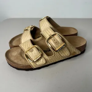 Birkenstock Arizona Raffia Big Buckle Size 40 thumbnail 5