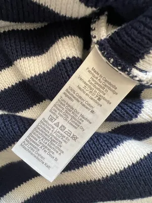 J. Crew‎ Striped Lady Jacket Sweater Cotton Sz Medium Nautical EUC thumbnail 8