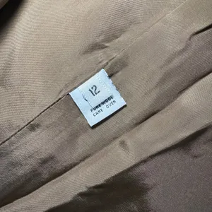VTG 80s Linda Richards 100%‎ Wool Trench Coat Mauve Brown Made in USA sz 12 FLAW thumbnail 5
