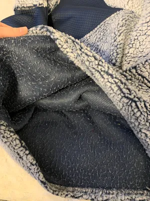 Sherpa Pullover Quarter Zip Blue Size M thumbnail 4