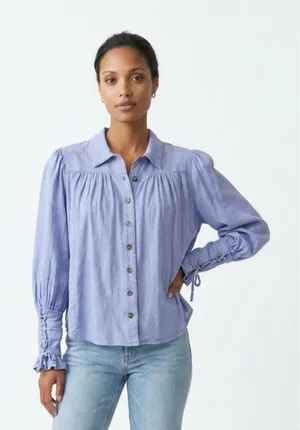 Free People Kiss Kiss Oversized Blouse XS thumbnail 1