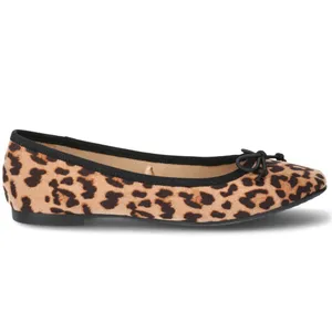Time and Tru Womens Ballet Flats Size 10 Leopard Print String Bow Comfort thumbnail 7
