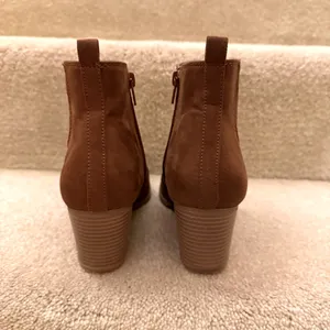 Kaari Blue Western Ankle Booties Brown Suede Boho Pointed‎ Toe Women 7M thumbnail 4
