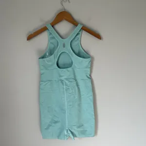 Free People FP Movement Every Single Time Runsie Bodysuit Cascade Blue Size M/L thumbnail 2
