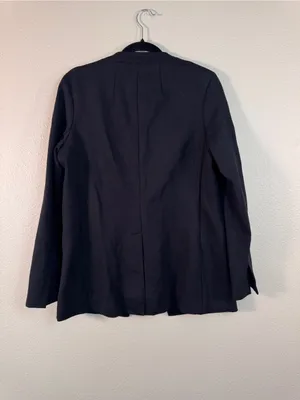 Spanx Black The Perfect Collarless Blazer Jacket Womens S Preppy Academia Classi thumbnail 2