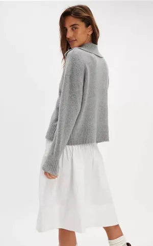 Free People White Pleated Midi Skirt thumbnail 2