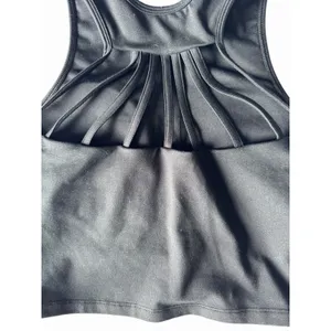 Bombshell Sportswear Strappy Back Crop Tank Top Black Women's Size Medium thumbnail 7