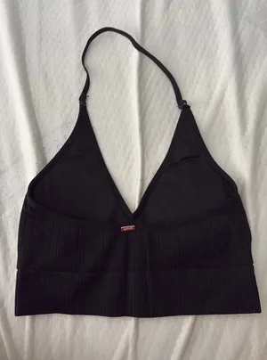 Ribbed halter bralette thumbnail 2