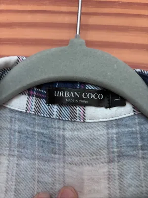 Classic Navy Plaid Button-Up Shirt thumbnail 3