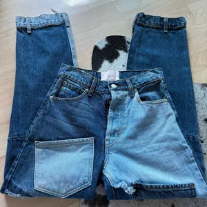 REVICE Matchmaker Love at First Sight Jeans Size 25 Patchwork High Rise Blue‎ thumbnail 2