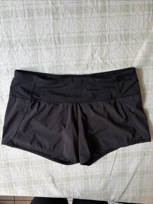 Lululemon Women’s Black Athletic Shorts - Comfortable Performance Short thumbnail 2
