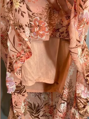As U Wish pink floral high low dress nwt thumbnail 5