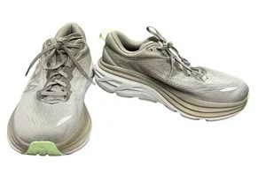 Hoka Bondi 8 wms gray green casual athletic running sneakers sz 9B SKU 10-209 thumbnail 1