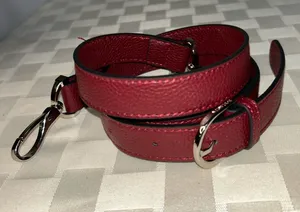 Bostanten maroon
Leather Adjustable Bag Strap with Silver Hardware Red thumbnail 1