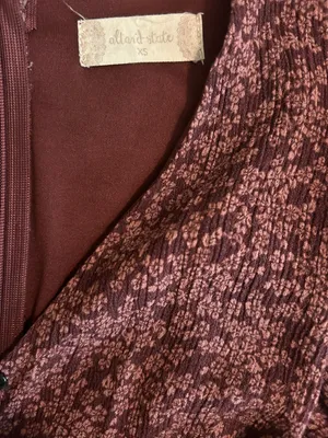 Altar'd State Maroon Romper thumbnail 3