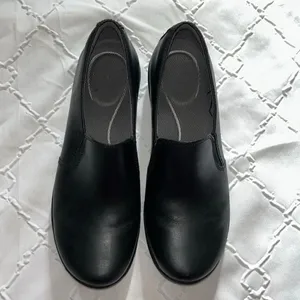Dansko Linley Slip Resistant Leather Platform Slip-On Shoes(Size 40) thumbnail 4