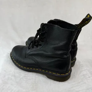 Dr. Martens 1460 Pascal Black Virginia Leather Lace Up Combat‎ Boots Womens 7 thumbnail 7