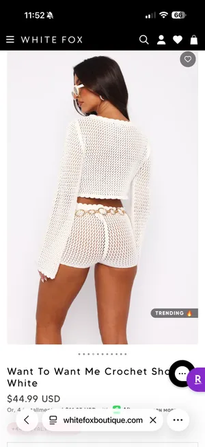 White Fox Crochet Set thumbnail 2