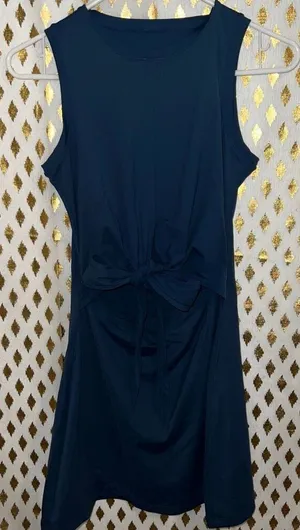 Blue dress tie front size M thumbnail 1