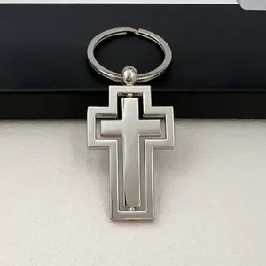 Cross Keychain Charm for Men Women Car Keychain Key Ring Bag Charm Couple Gifts thumbnail 3