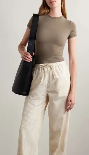 Skims Soft Cotton Tee Size 3X Lounge Loungewear Cozy Capsule Travel Layer Spring thumbnail 1