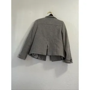J.Crew Stadium Cloth Nello Gori Wool Double Breasted Top Of Waist Coat 4 Gray thumbnail 4