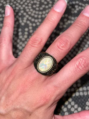 Faux Opal Boho Ring thumbnail 1