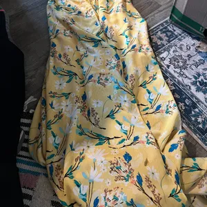 Lulu's Exclusive Yellow Wrap Dress. ‎ M thumbnail 6