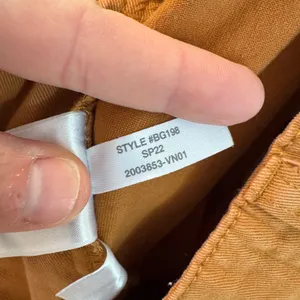 J.Crew Pleated‎ Chino Pants Caramel High Rise Tapered Cuff BG198 Sz 14l thumbnail 6