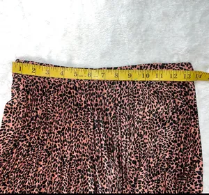 Pull&Bear pleated midi skirt in animal print size XS thumbnail 10