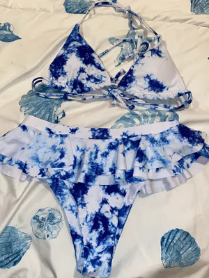 SheIn ruffle bathing suit thumbnail 1