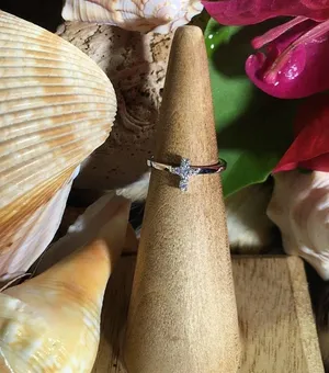Cross Sterling Silver Toe Ring Midi Ring thumbnail 2