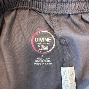 Unisex Divine Grey Scrub Pants - XL thumbnail 6
