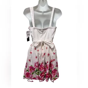 Y2K Vintage My Michelle Party Romantic Dress Jr 11 Pink White Floral Cottagecore thumbnail 2
