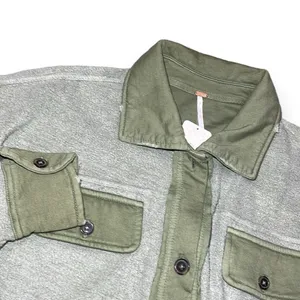 Free People Ruby Jacket Womens XS Green NWT Shacket Fleece OB1468375 Jaded‎ thumbnail 2