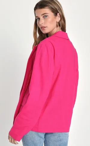 Inspired Element Hot Pink Blazer thumbnail 2