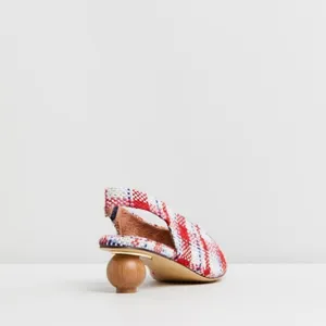 Jaggar Sheric Check Pump Red Size 5 thumbnail 5