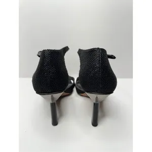 Franco‎ Sarto Womens Black Glitter Square Toe Ankle Strap Dress Sandals Size 9 thumbnail 8