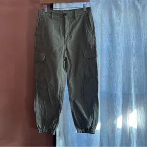 Madewell High-Rise Cargo Fatigue Pants Distant Surplus Green Utility Joggers 26‎ thumbnail 3