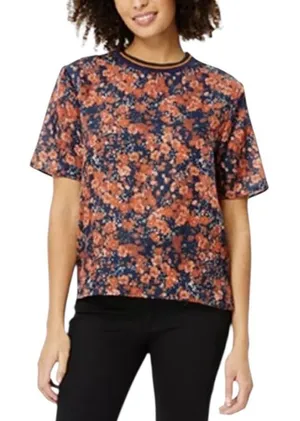 Roller Rabbit Ettiene Misa Floral Shirt Silk Blend M thumbnail 1