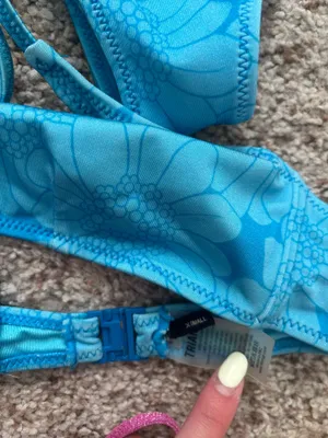 Triangle Blue Bikini Set  thumbnail 4