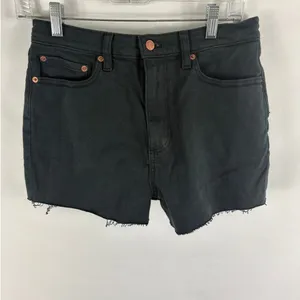 NWT VS Pink Black High Waisted Cut off Shorts Size 28 thumbnail 2