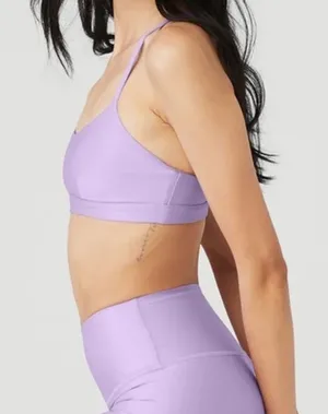 ALO Yoga Lilac Strappy Sports Bra thumbnail 1